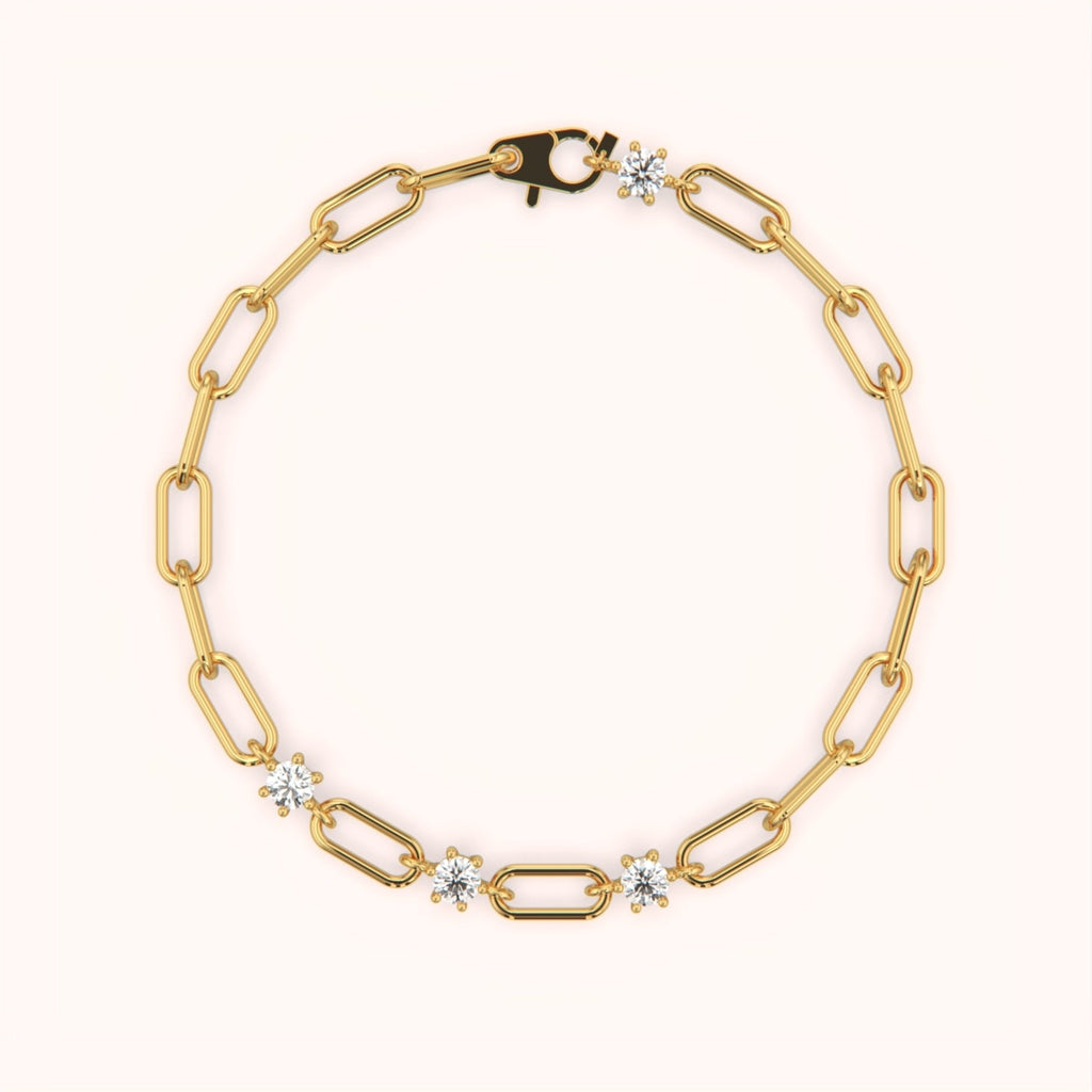 Daisy Link Gold Vermeil Bracelet