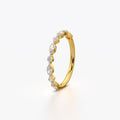 18K Gold Vermeil Marquise Diamond Band