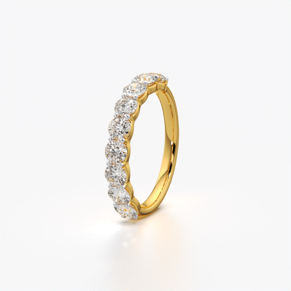 18K Gold Vermeil Classic Diamond Band