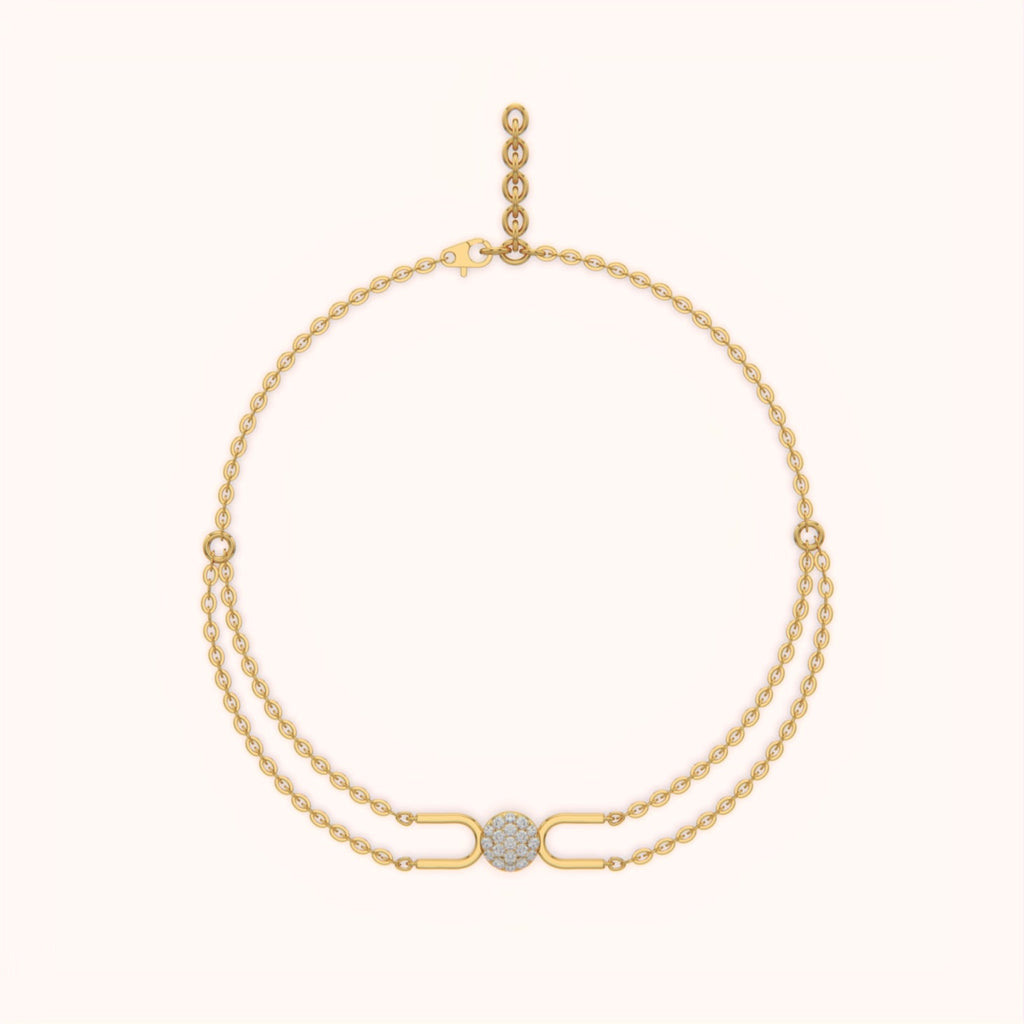 Twin Chain Diamond Bracelet