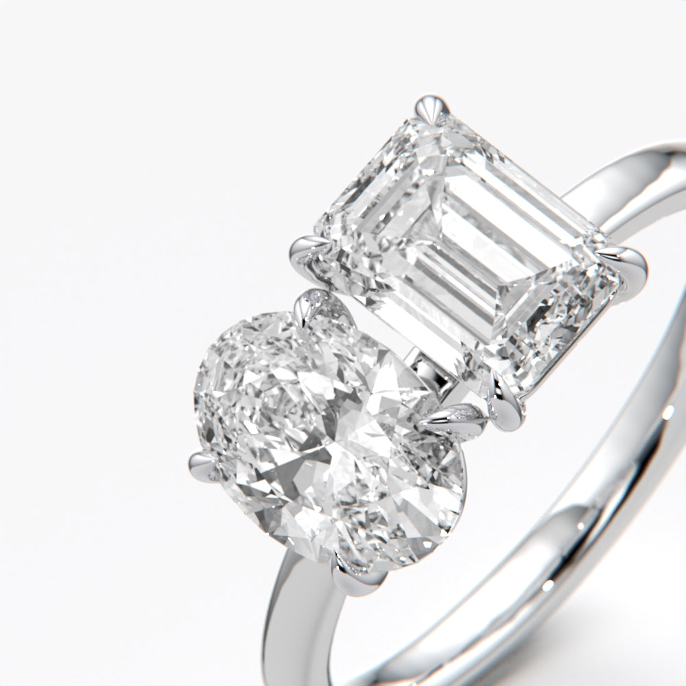 18K Gold Vermeil Toi et Moi Ring