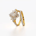 Celestial Bloom Diamond Ring Set