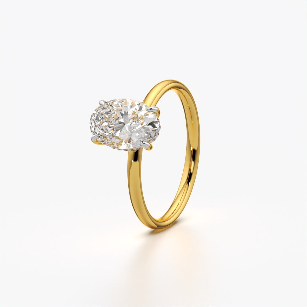 Aura Oval Diamond Ring