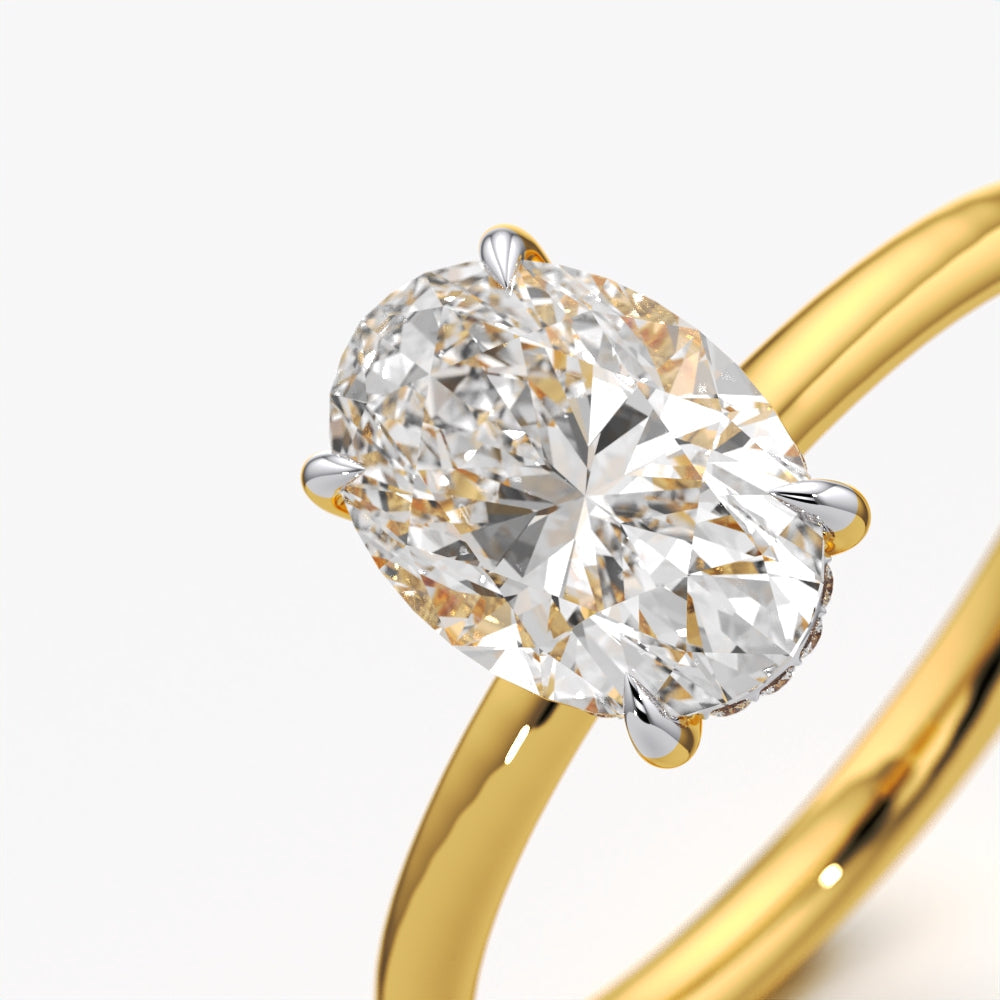 Aura Oval Diamond Ring