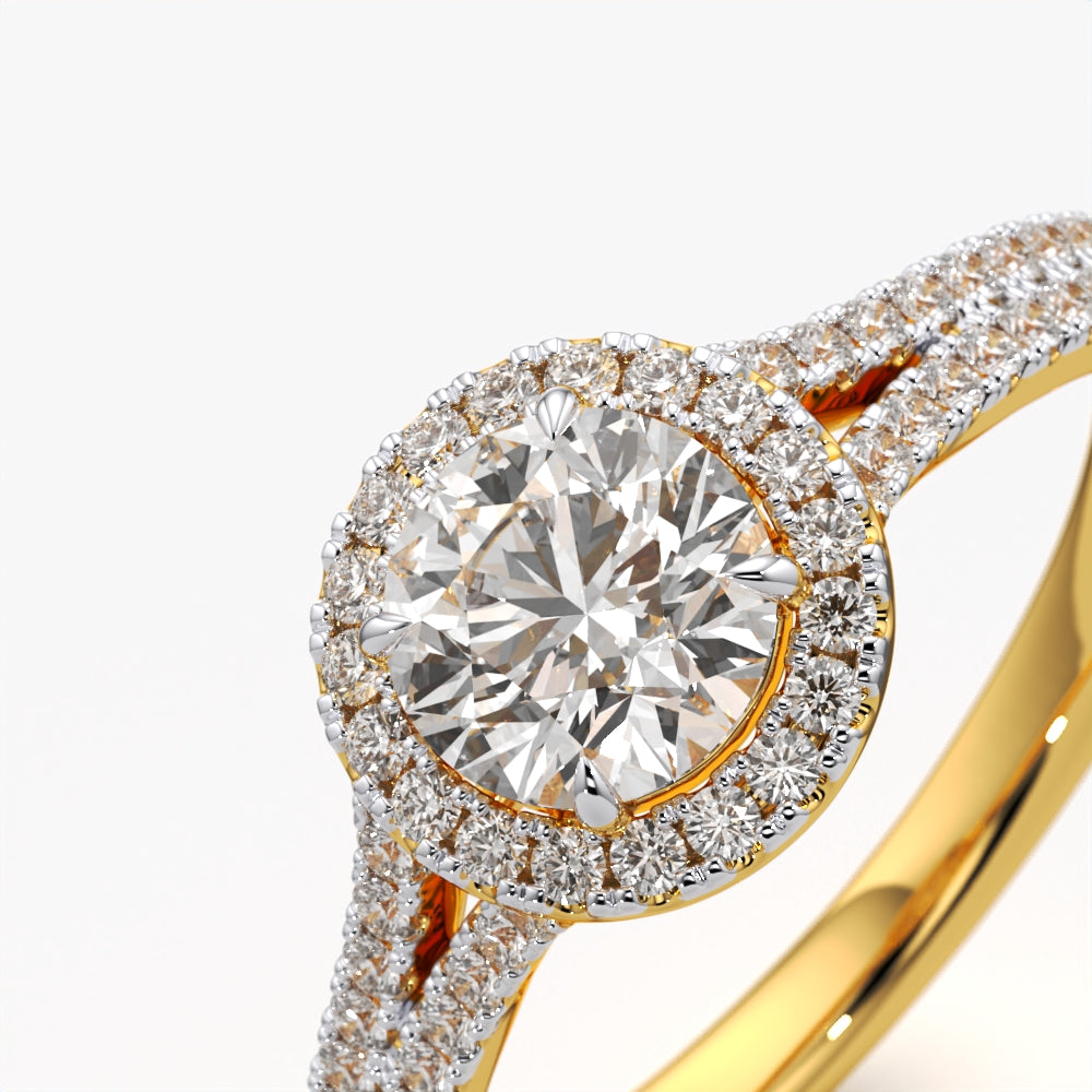 Radiant Halo Splendor Ring