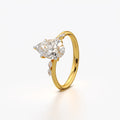 Celestial Bloom Pear Diamond Ring