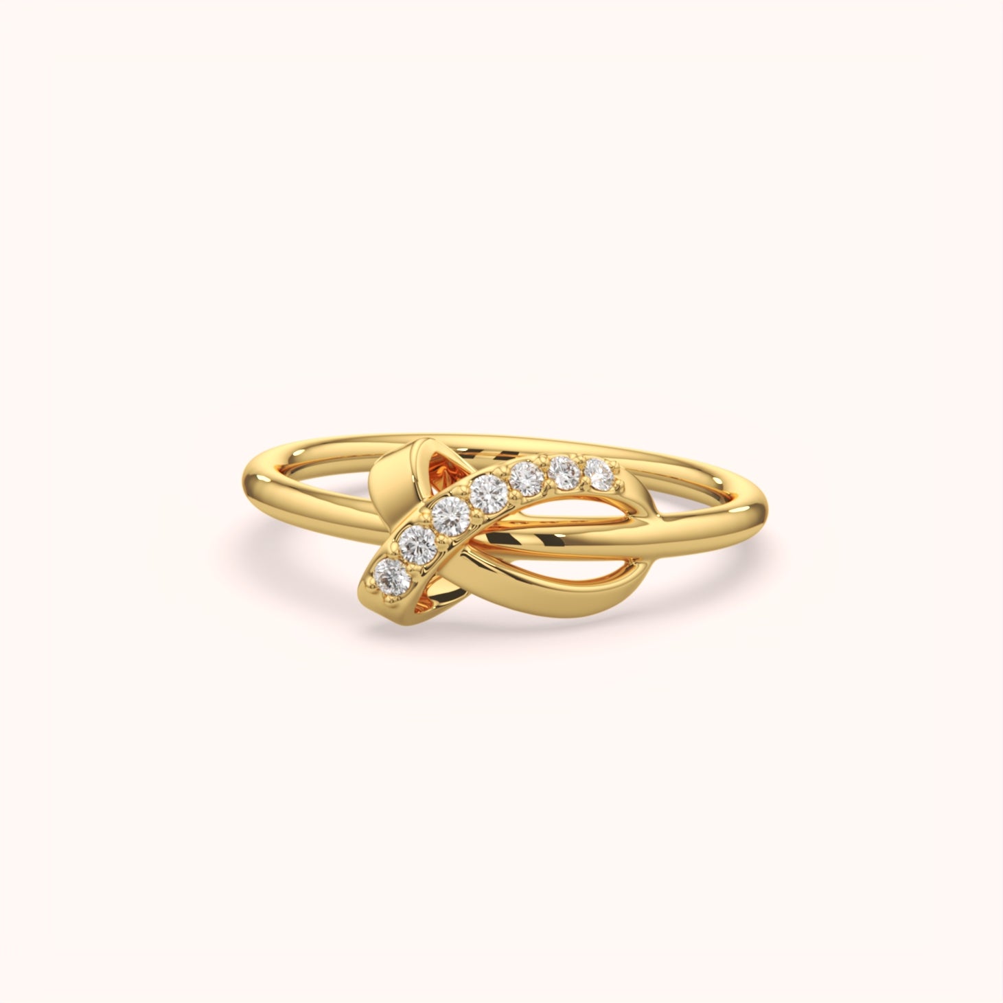 Twisted Elegance Diamond Ring