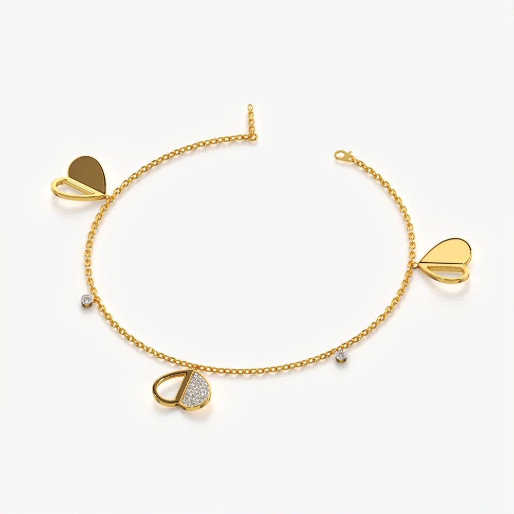 Modern Hearts Bracelet