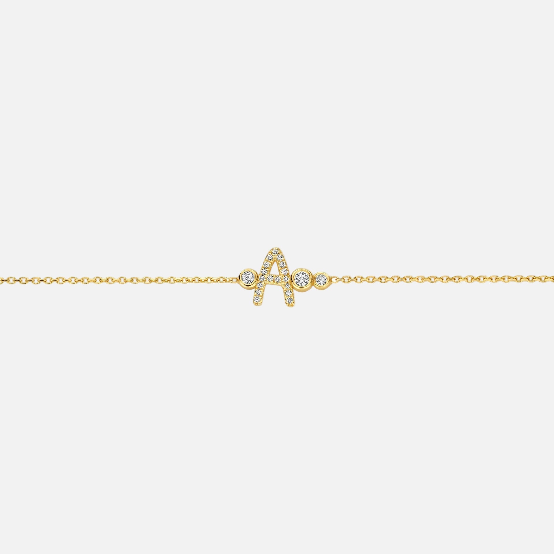 Custom Gold Vermeil Initial Bracelet
