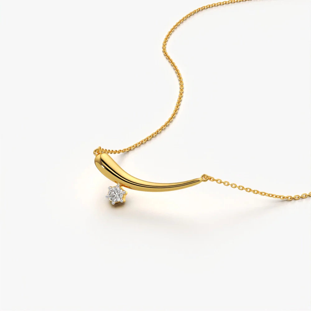 Curve Diamond Necklace