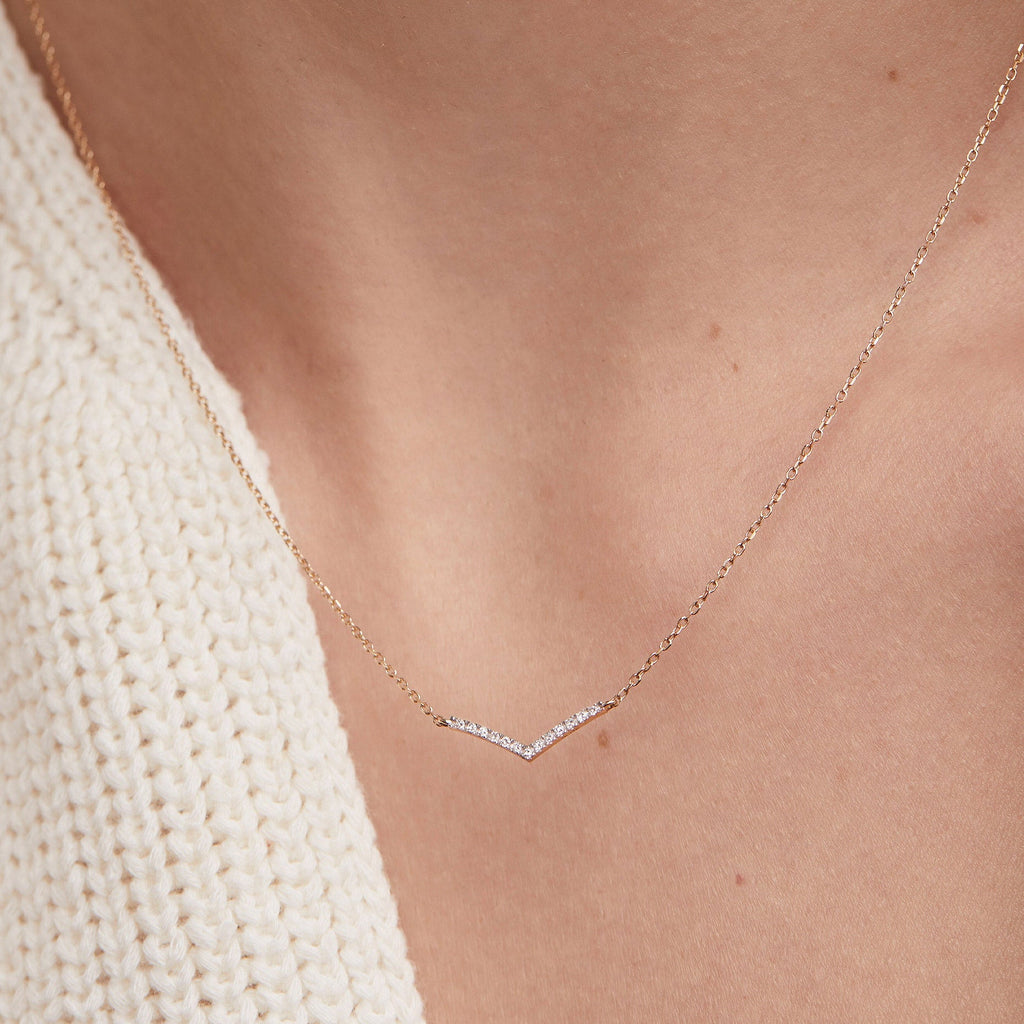 Dainty Chevron Necklace