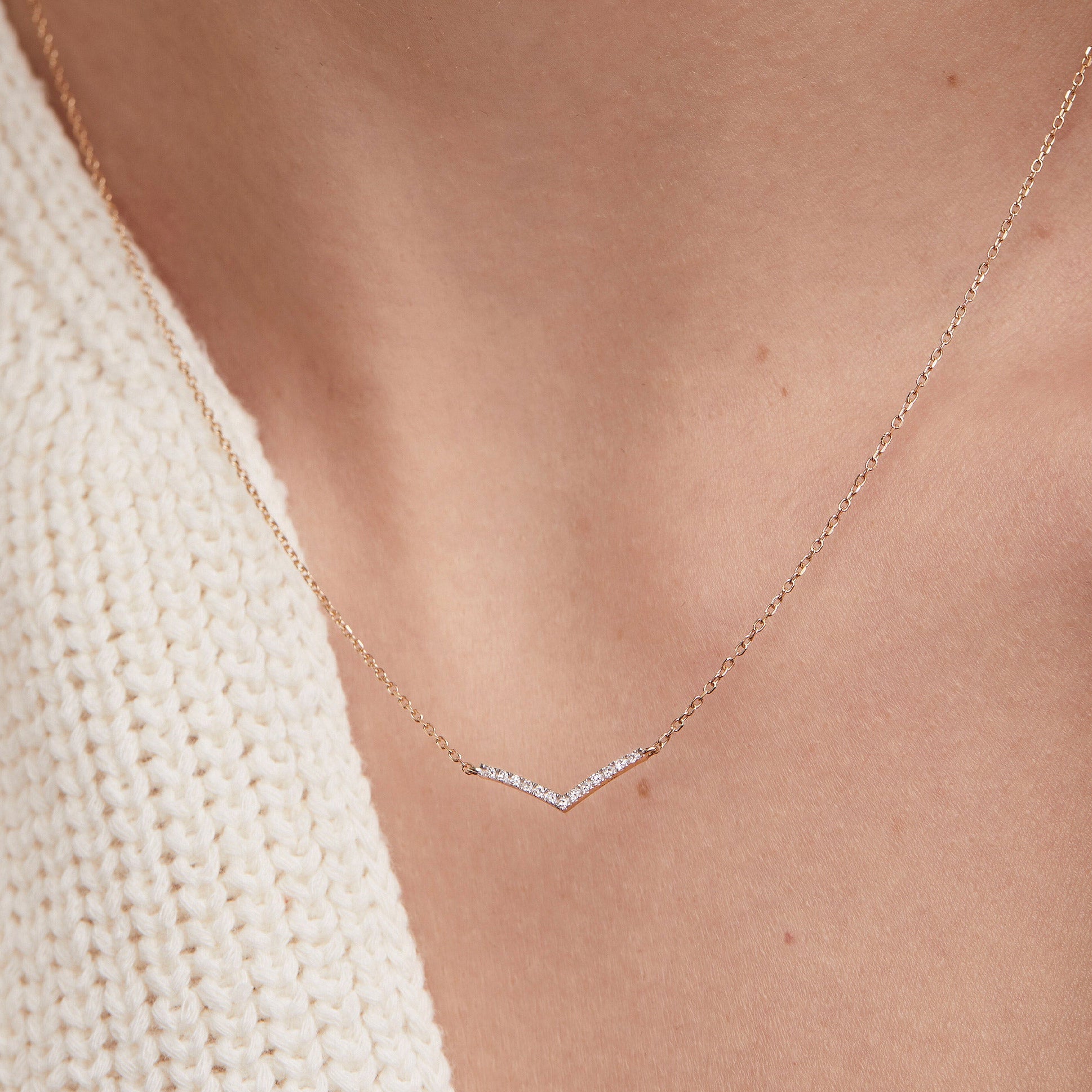 Dainty Chevron Necklace