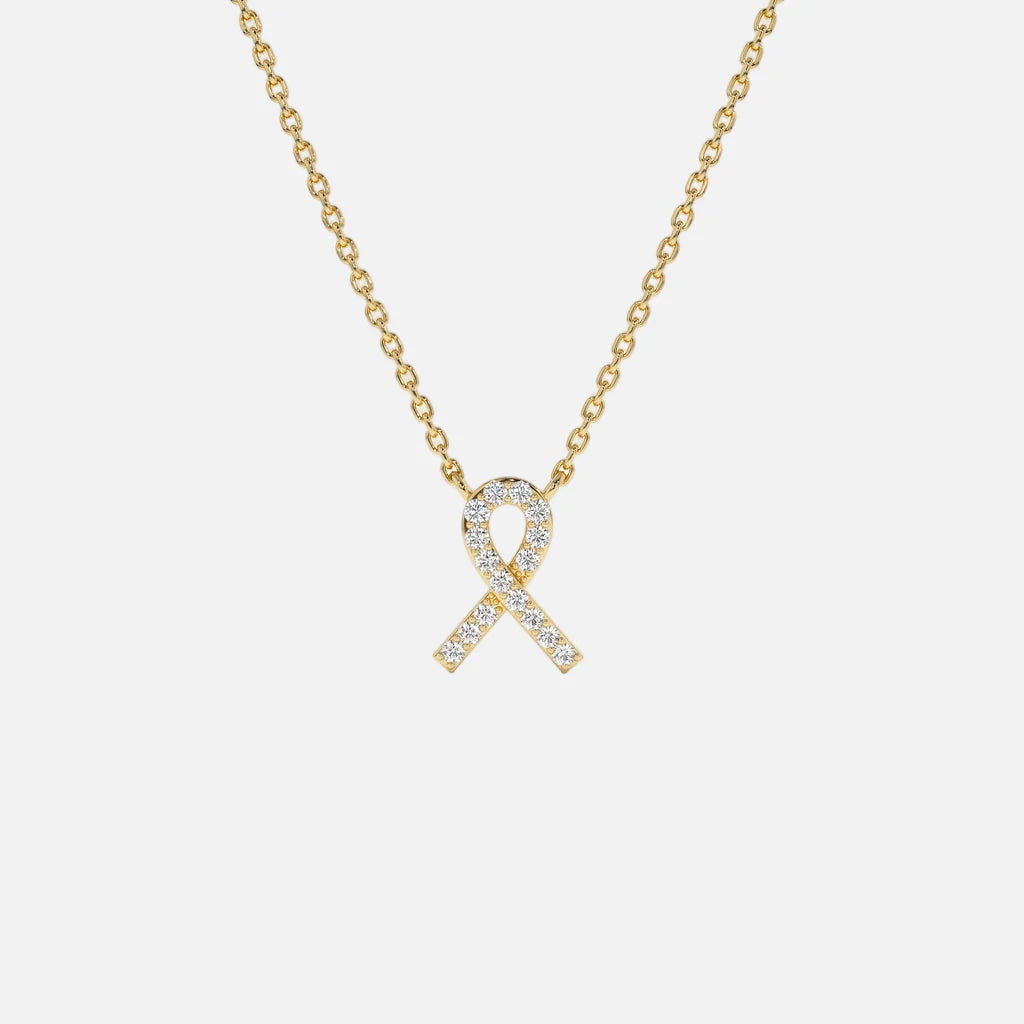 18k Gold Vermeil Ribbon Necklace