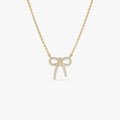 18k Gold Vermeil Bow Necklace