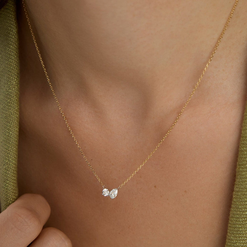 Two-Stone Pendant Necklace