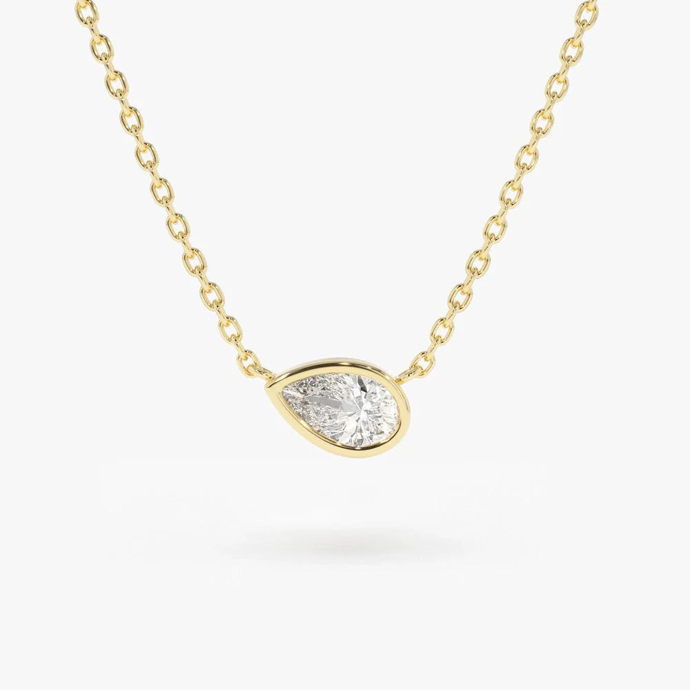 Teardrop Diamond Necklace