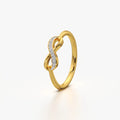 Diamond Encrusted Infinity Ring