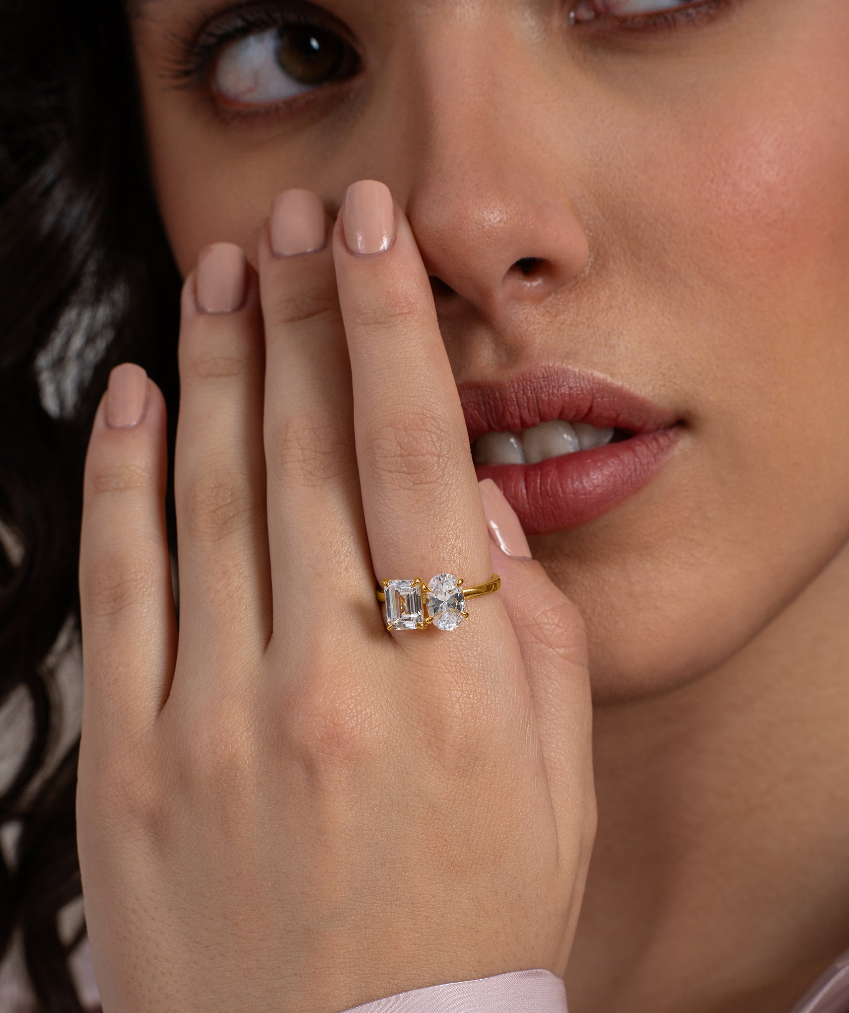 18K Gold Vermeil Toi et Moi Ring