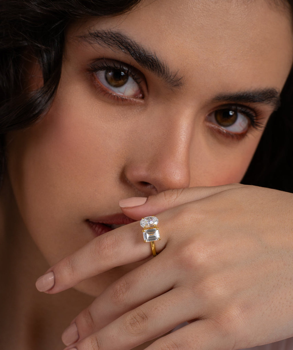 18K Gold Vermeil Toi et Moi Ring