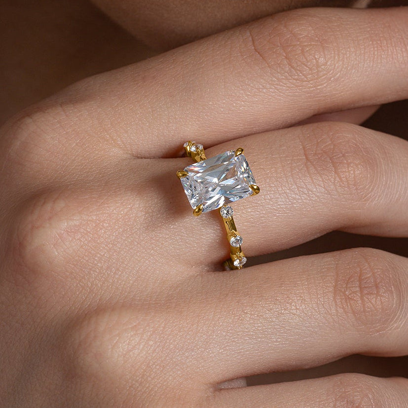 Glow Radiant Droplet Ring