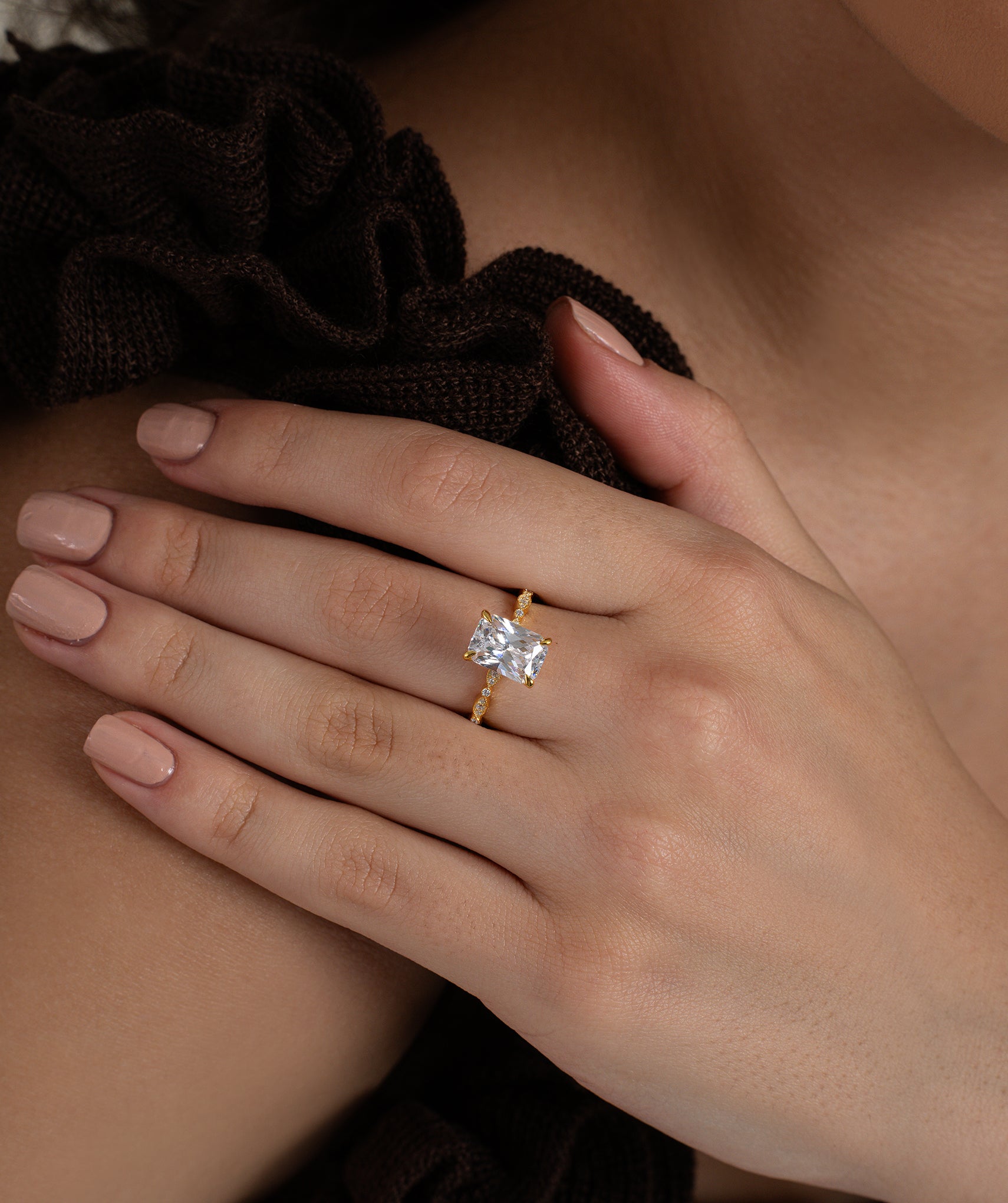 Regal Emerald Diamond Ring