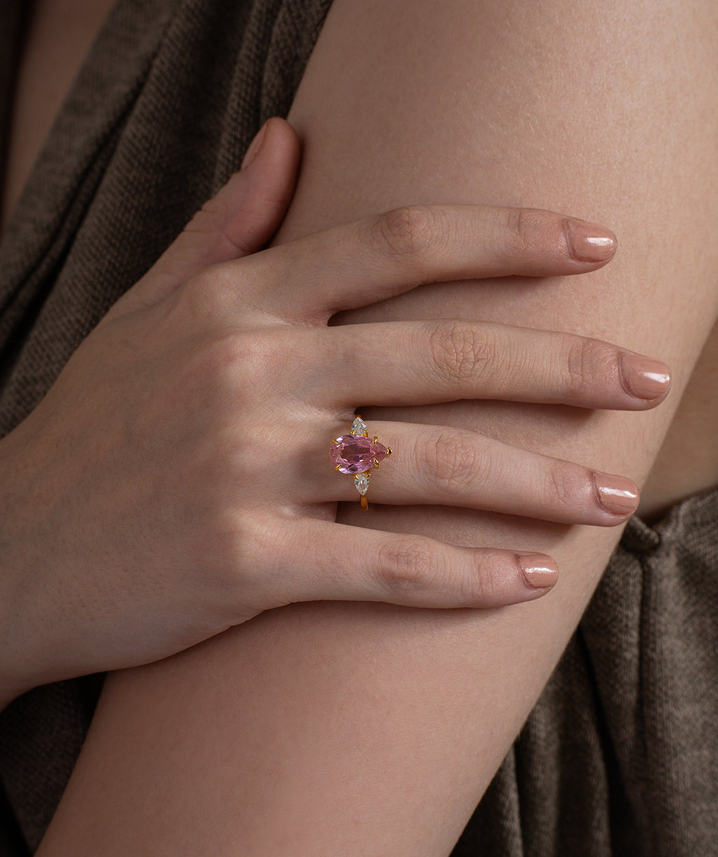 Pink Aura Grace Ring