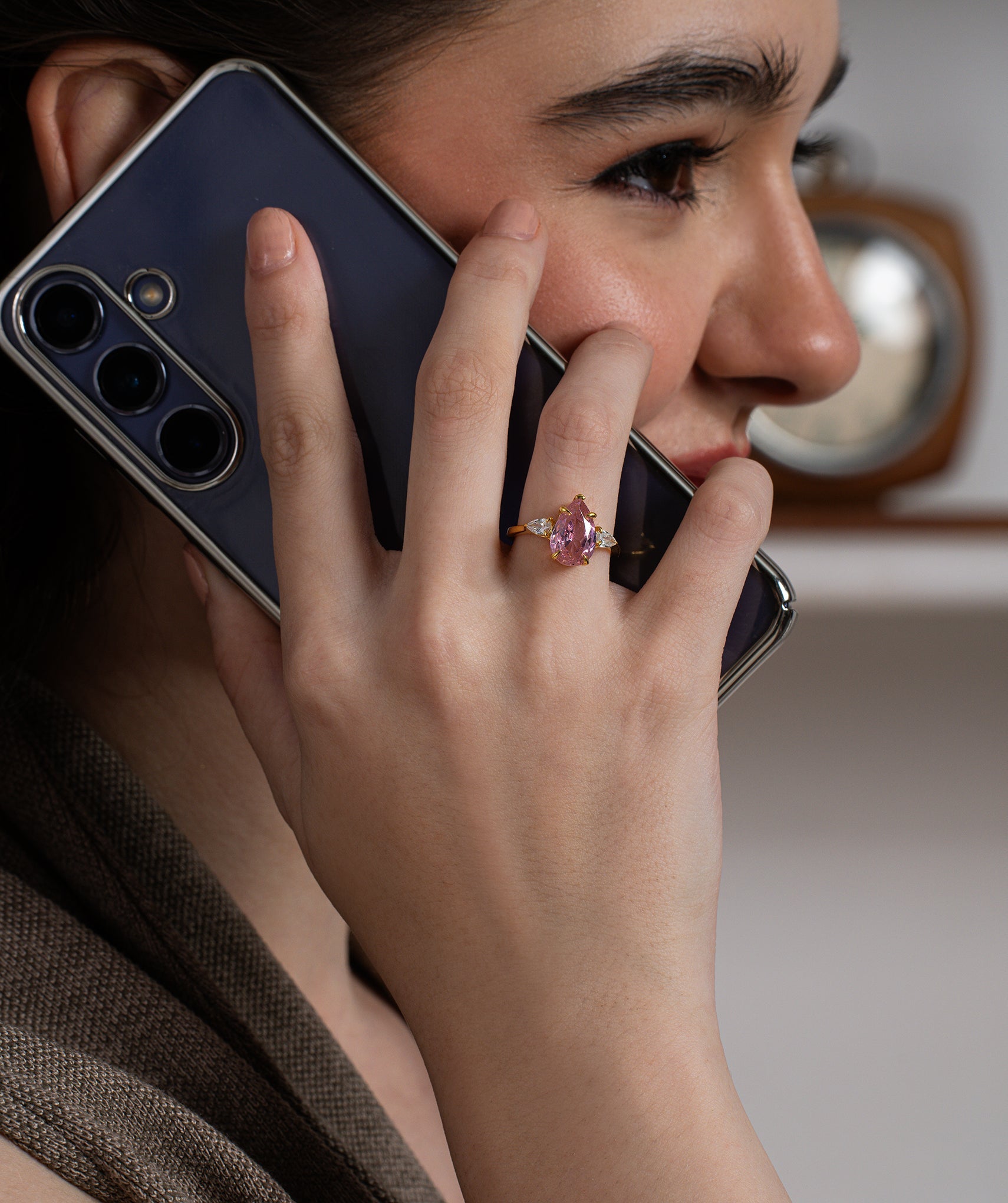 Pink Aura Grace Ring