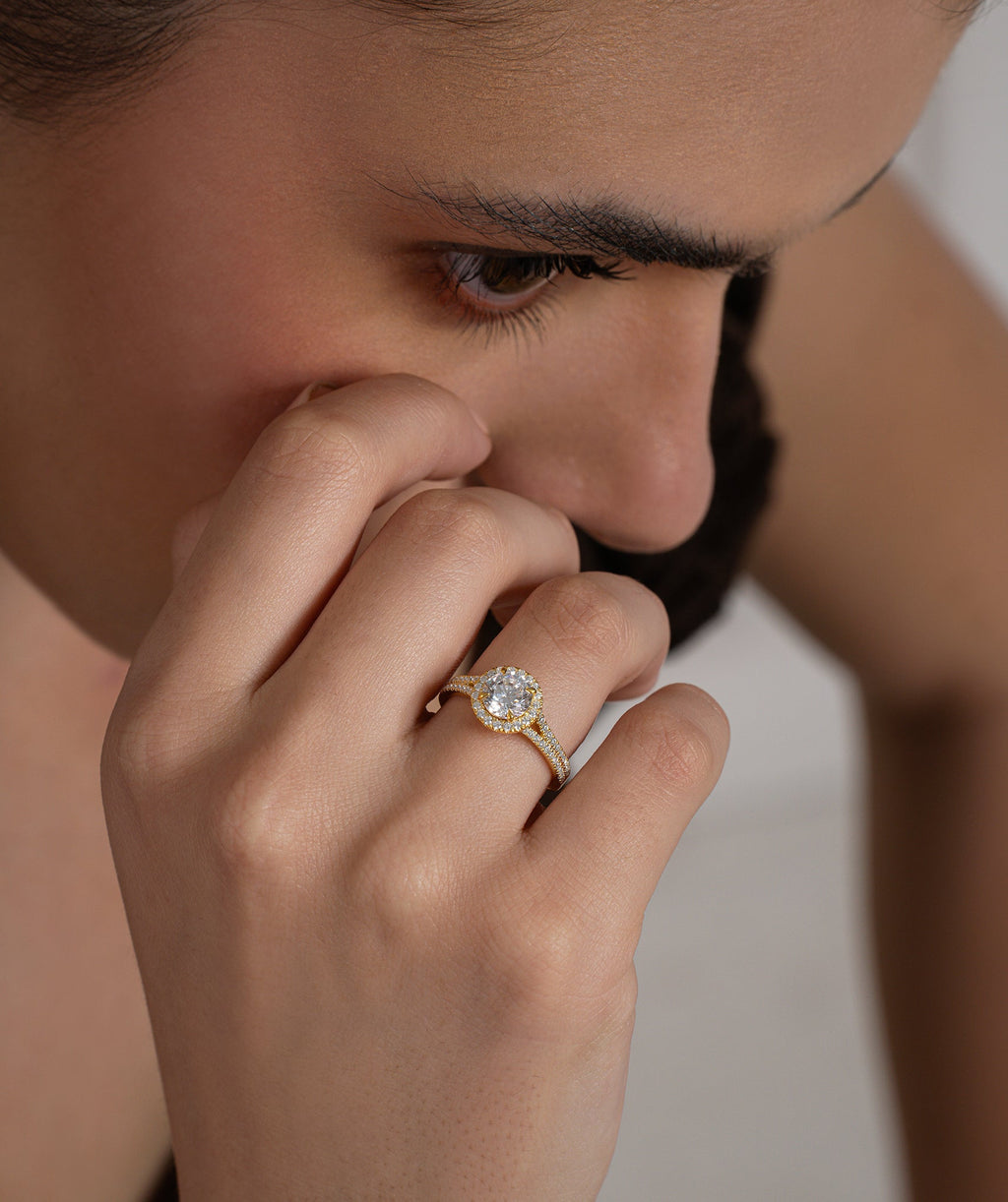 Radiant Halo Splendor Ring