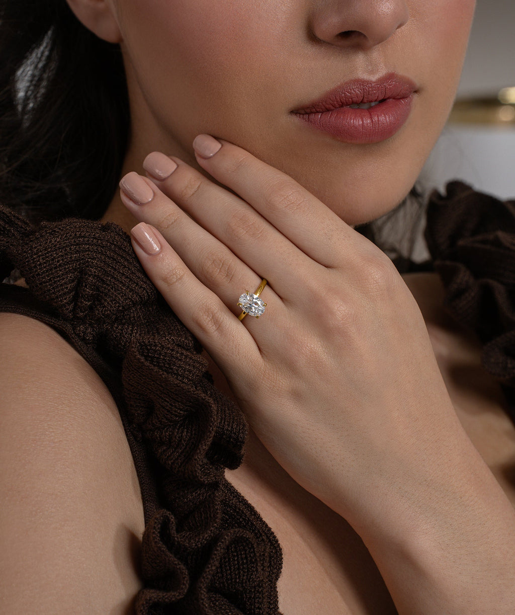 Aura Oval Diamond Ring