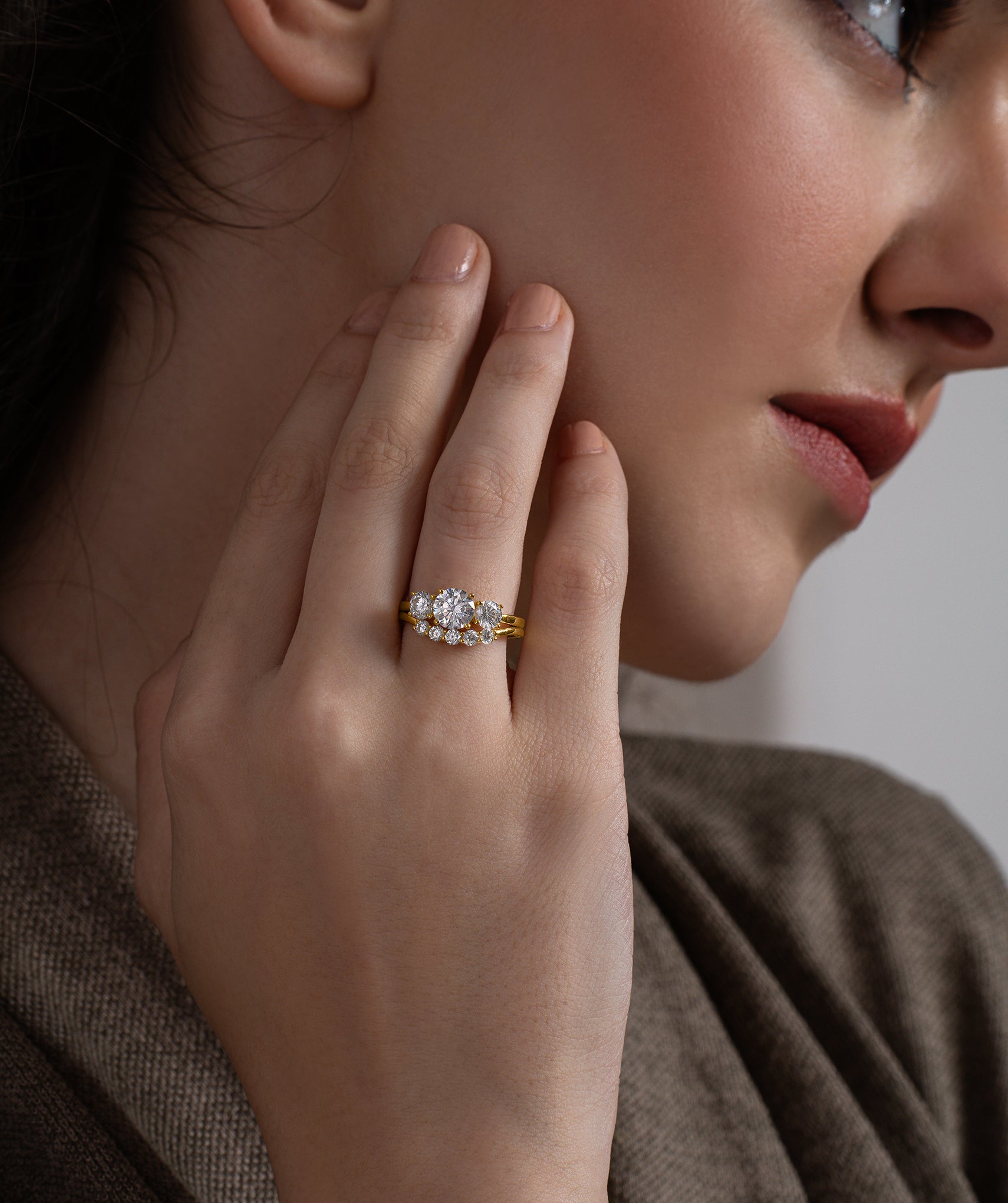 Classic Diamond Duo Ring Set