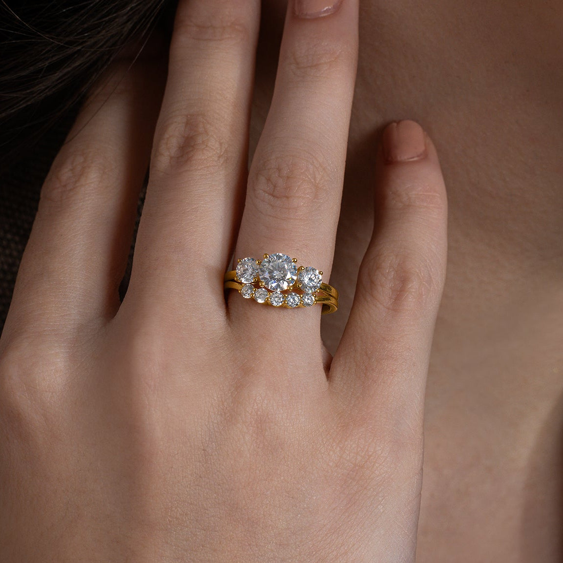 Classic Diamond Duo Ring Set