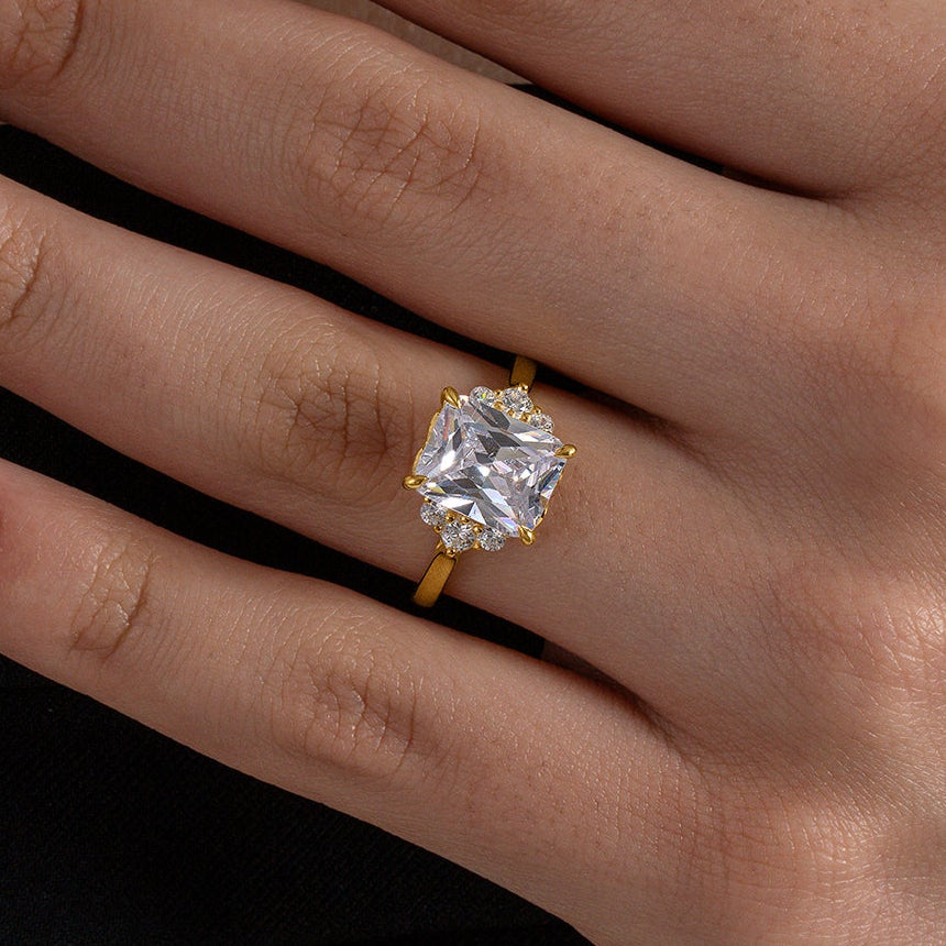 Radiant Cluster Diamond Ring