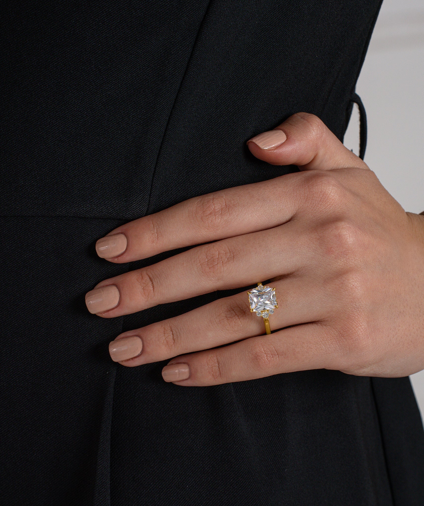 Radiant Cluster Diamond Ring