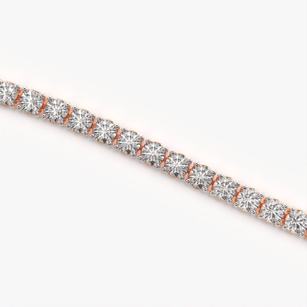 Round Diamond Tennis Bracelet