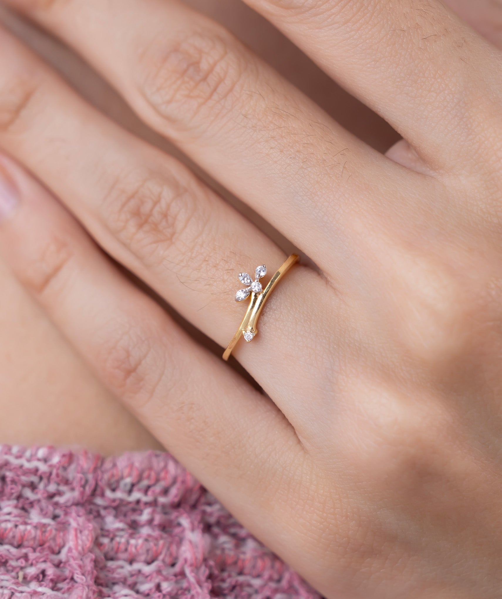 Leaf & Heart Glow Gold Vermeil Combo