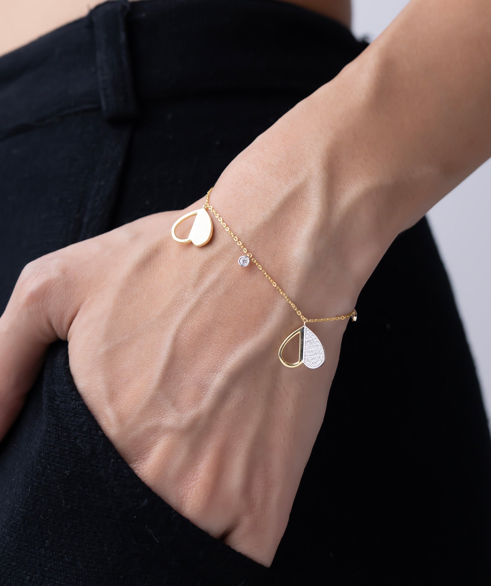 Modern Hearts Bracelet