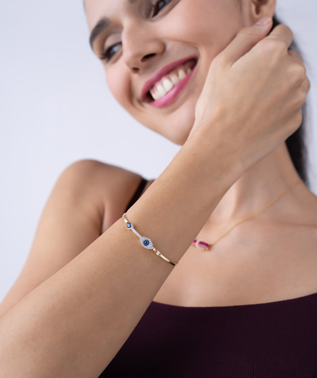 Evil Eye Bangle Bracelet