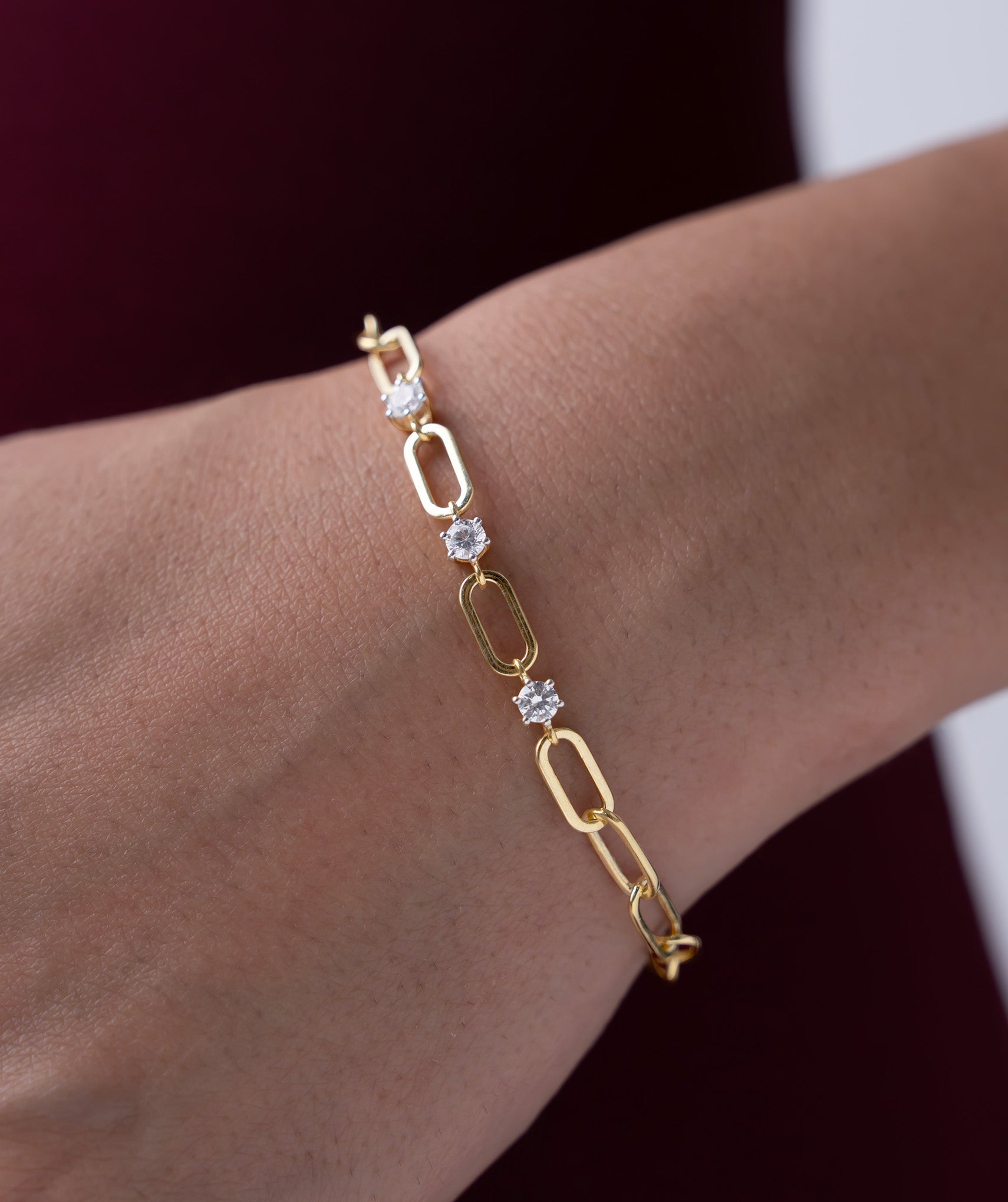 Daisy Link Gold Vermeil Bracelet