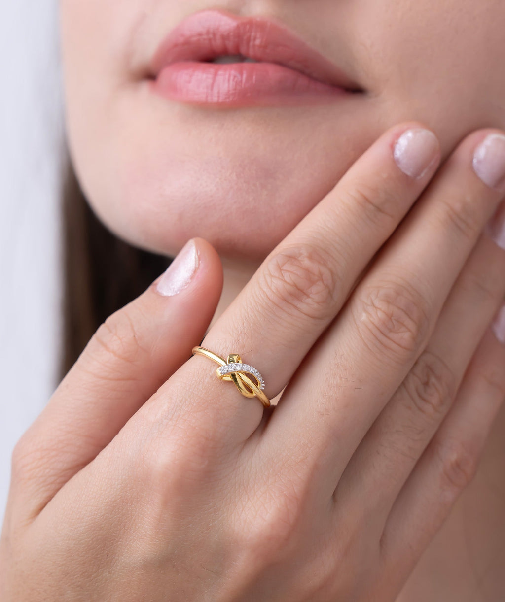 Twisted Elegance Diamond Ring