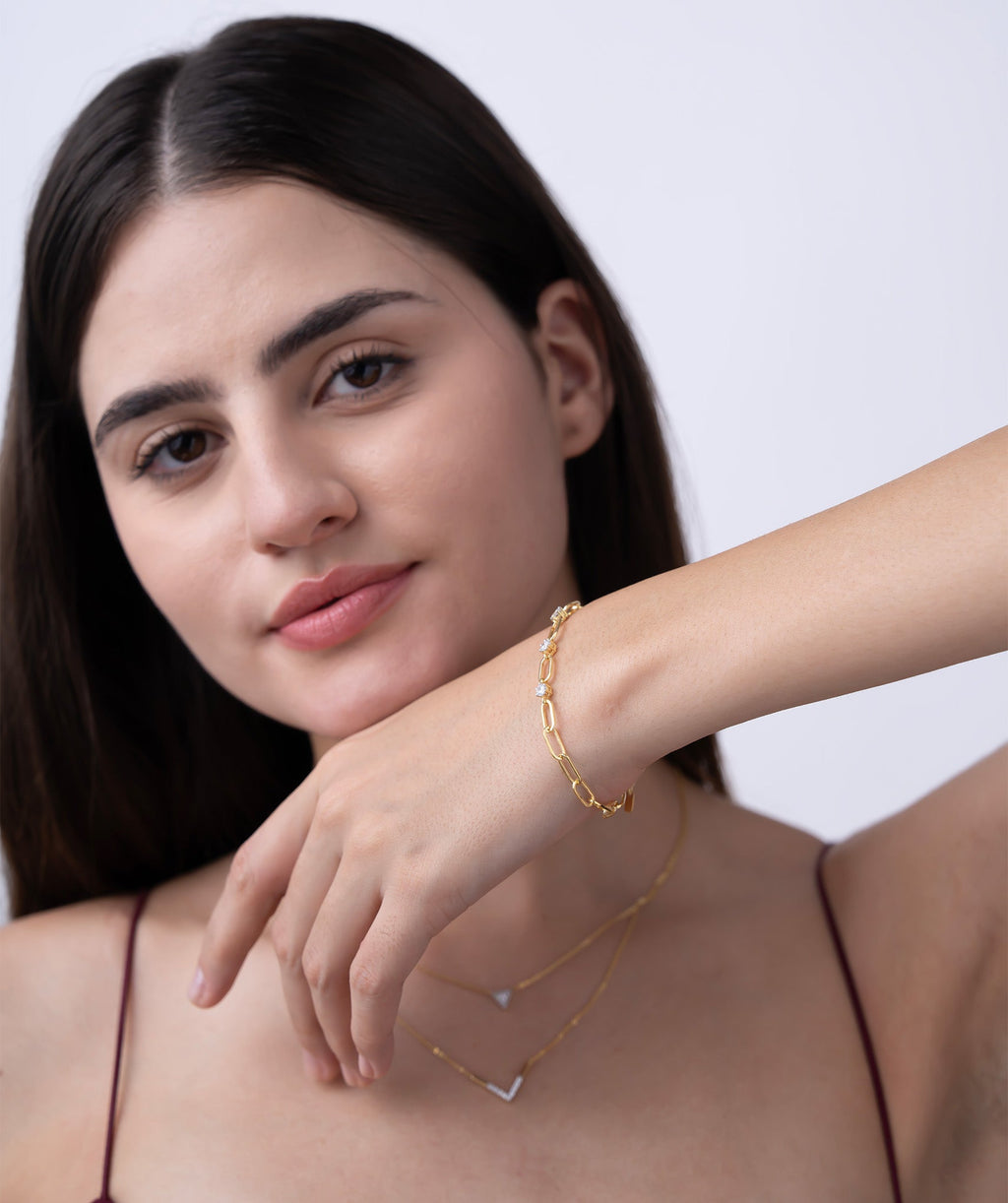 Daisy Link Gold Vermeil Bracelet