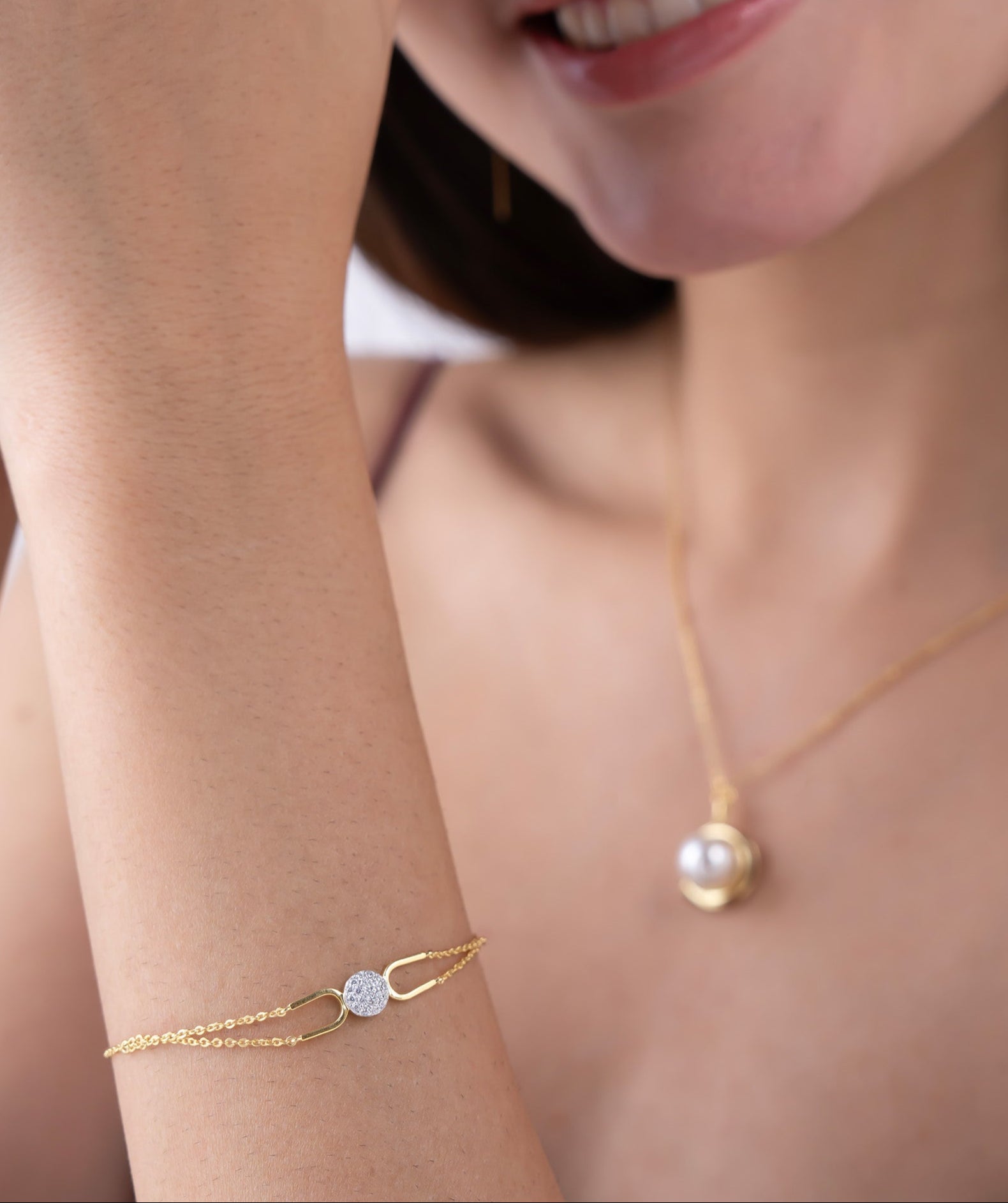 Twin Chain Diamond Bracelet