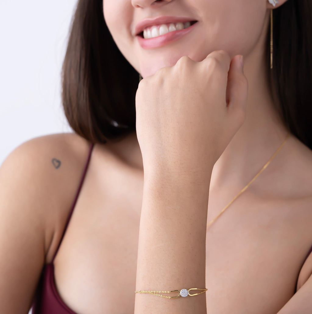 Twin Chain Diamond Bracelet