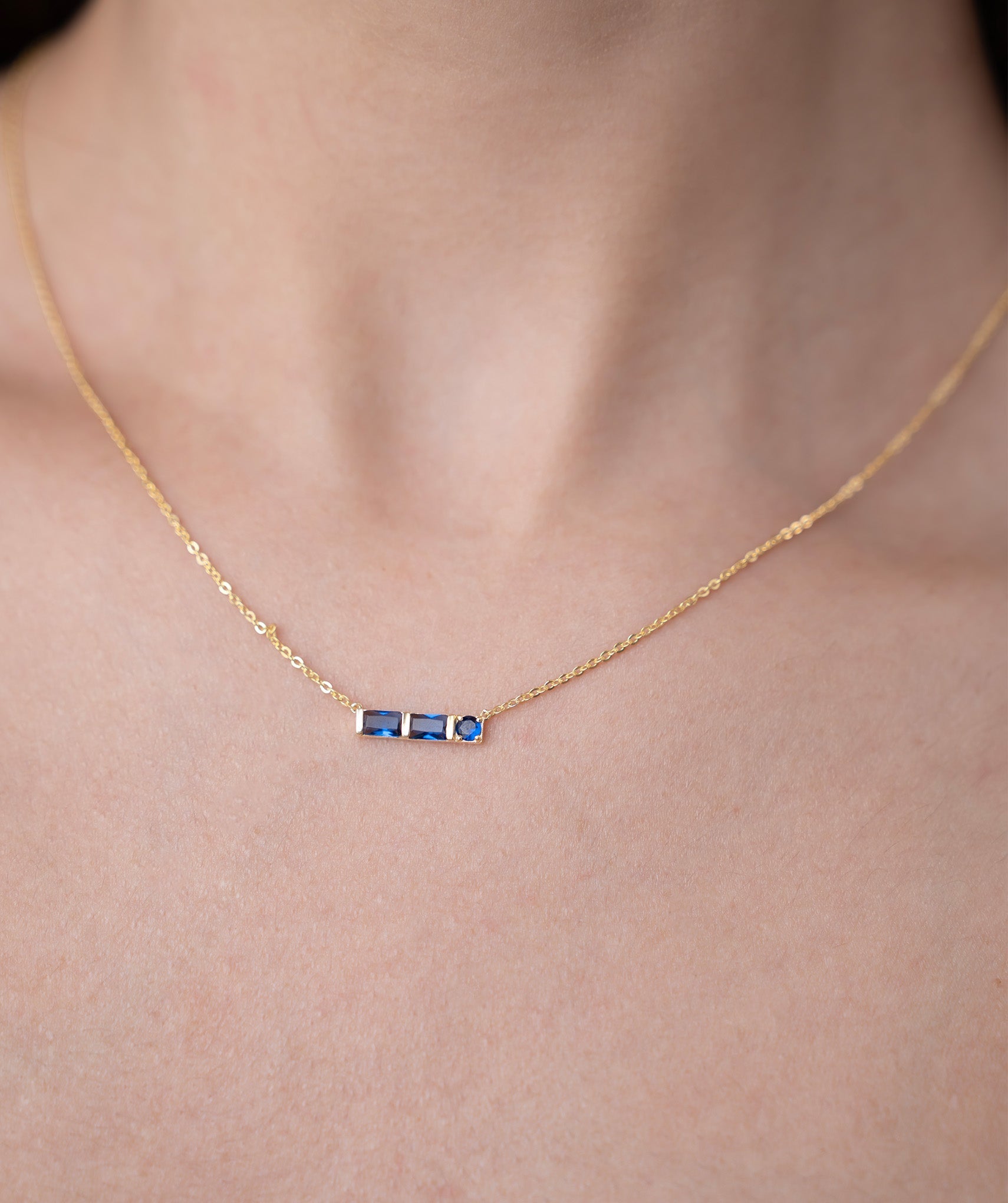 Blue Diamond Necklace