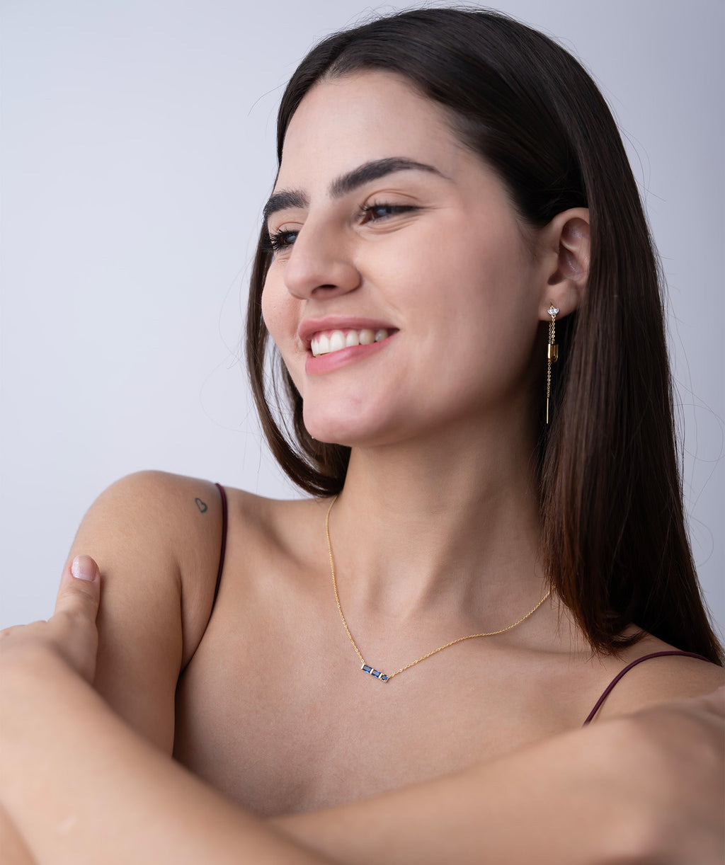 Blue Diamond Necklace