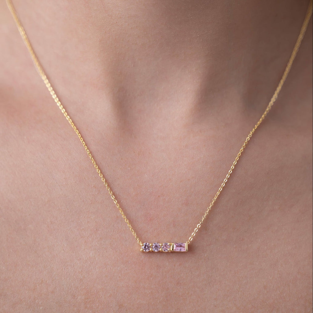 Linear Pink Necklace