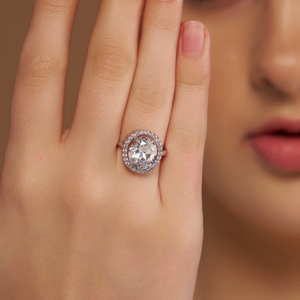 Timeless Halo Sparkle Ring