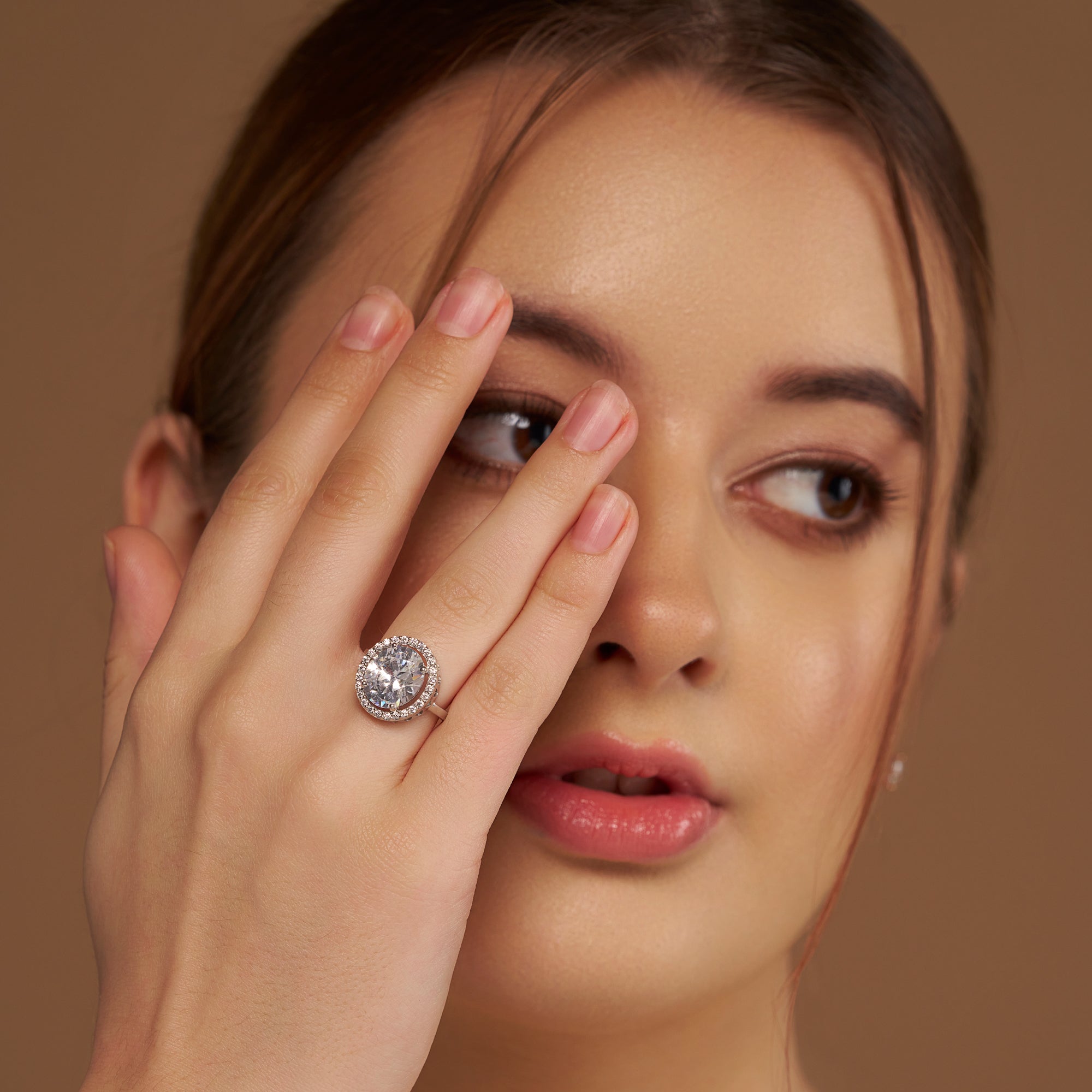 Timeless Halo Sparkle Ring