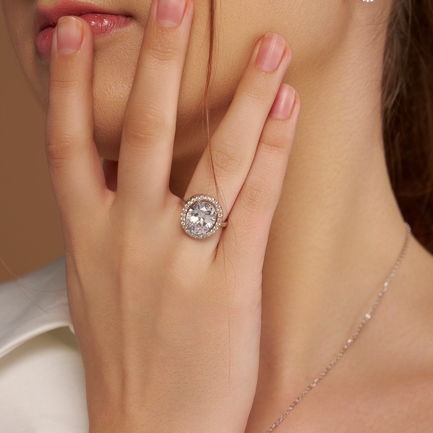 Timeless Halo Sparkle Ring