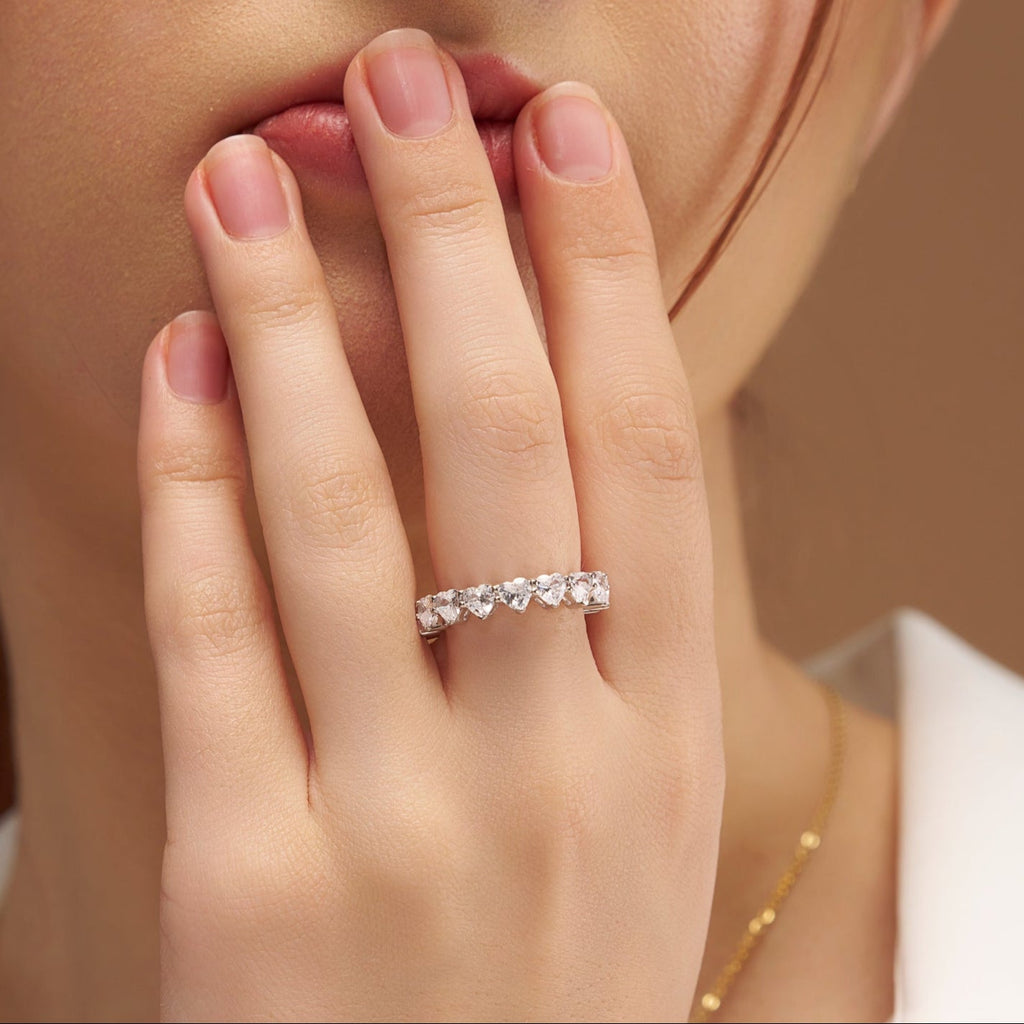 Full Heart Diamond Eternity Ring