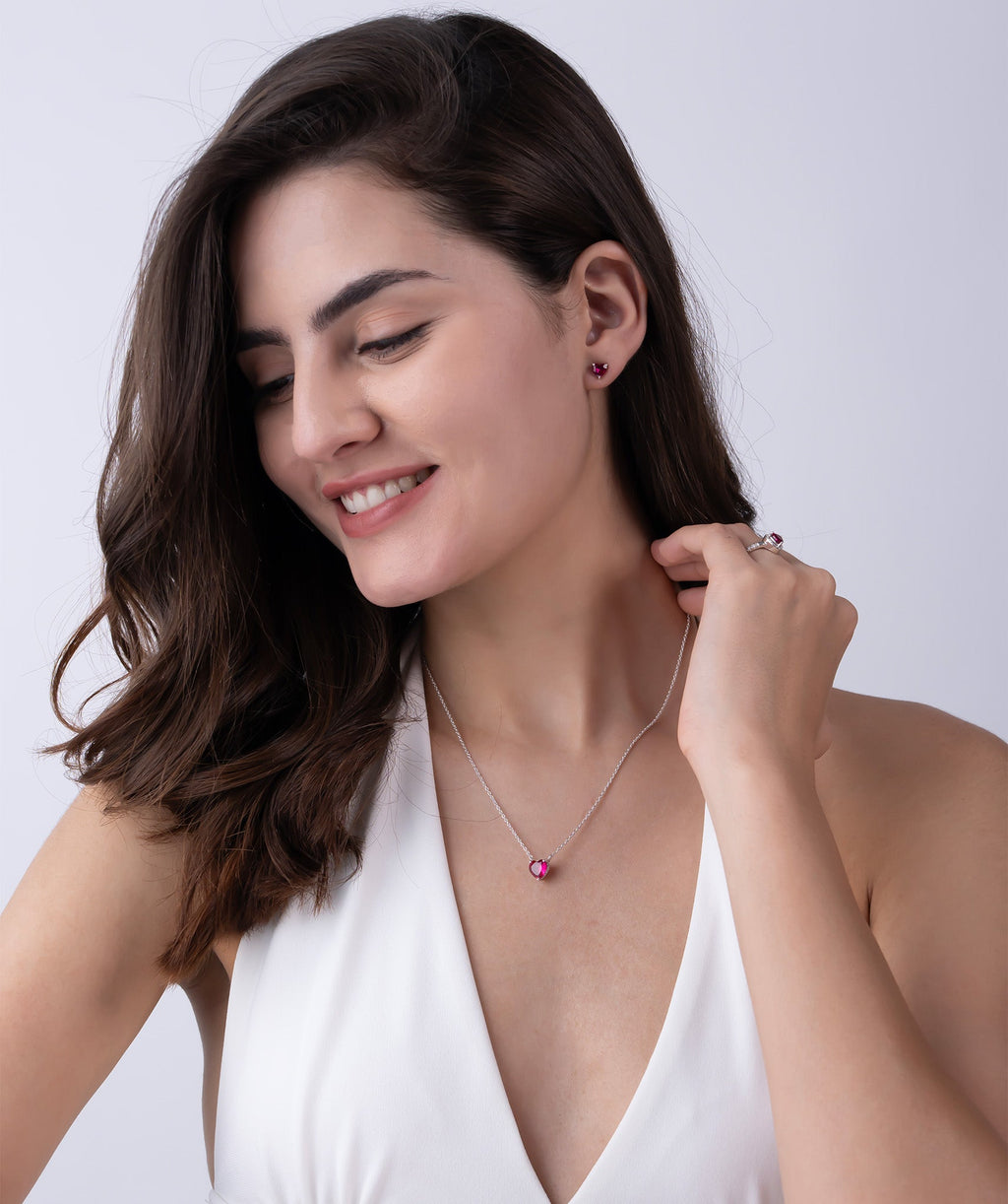 Red Heart 18K Gold Vermeil Spark Set